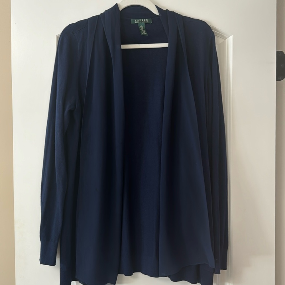 Ralph Lauren Navy Cardigan-size L